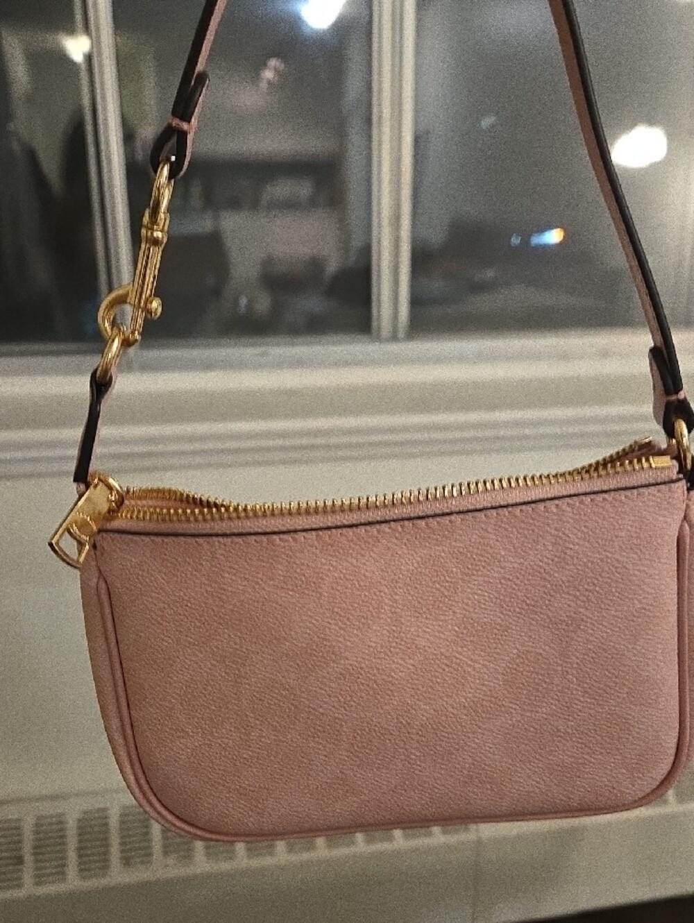 Coach Pebbled Leather Shoulder Bag in Blush - Picture 2 of 7